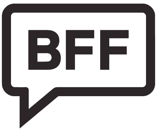 Logo nero su bianco di Busa Film Fest
